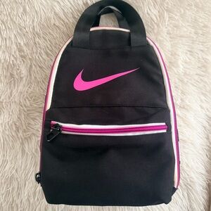 Nike Kid's Just Do It Fuel Pack Lunch Box Bag In Black & Pink